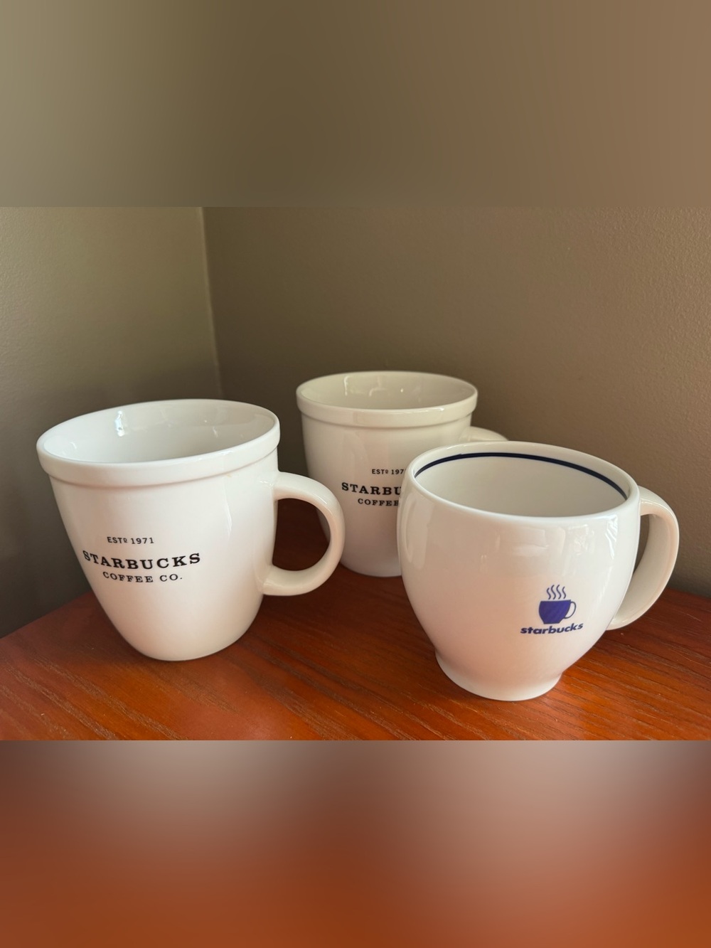 Vintage Starbucks 2001 & 2003 Barista Coffee Mugs - Starbucks Collectibles